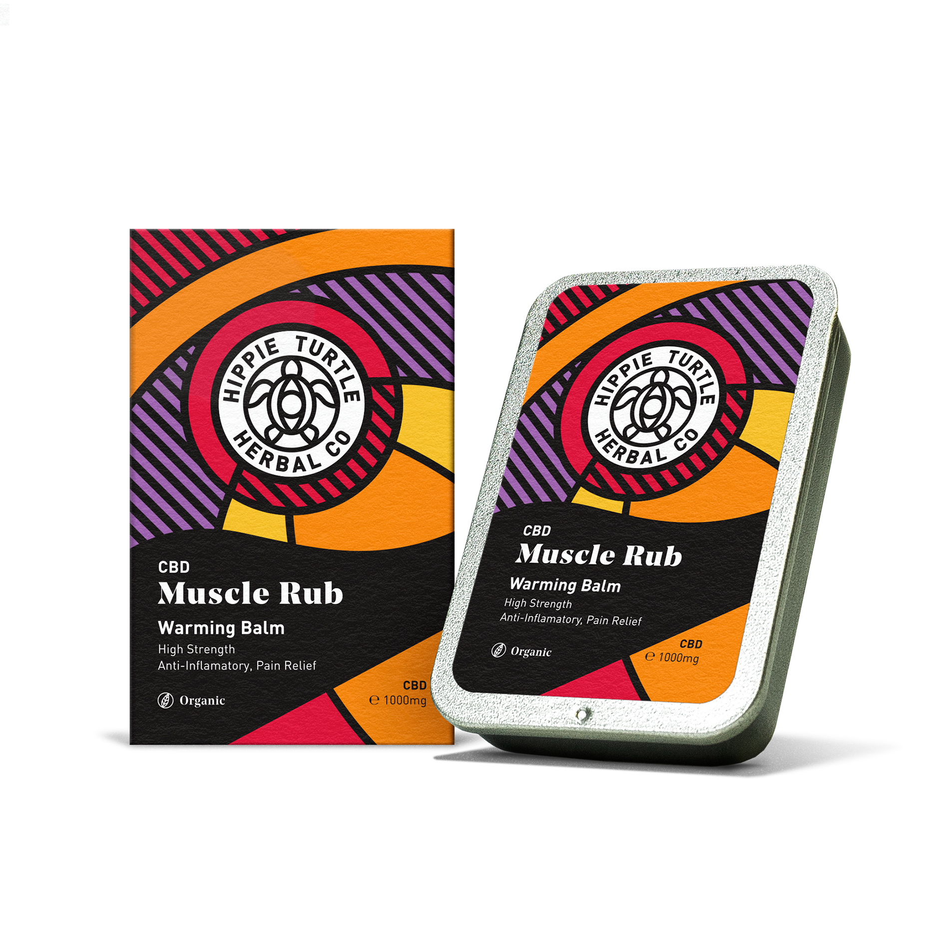 Warming high strength CBD muscle rub balm for pain relief and muscle recovery