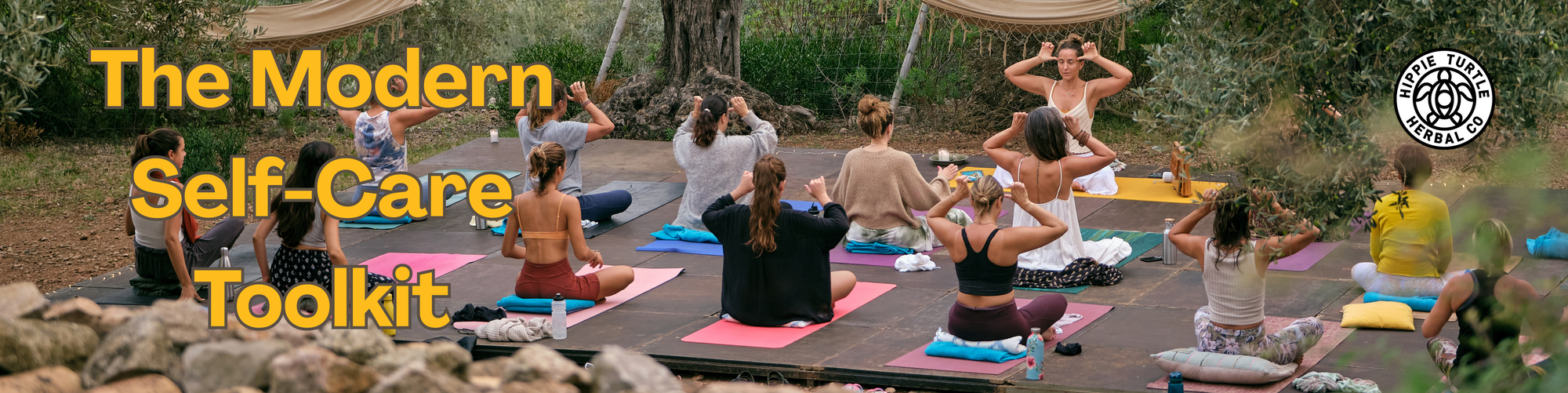 The modern self care tool kit. Modern wellness tips to fit in lifestyle such as gummy supplements for sleep, pain and stress