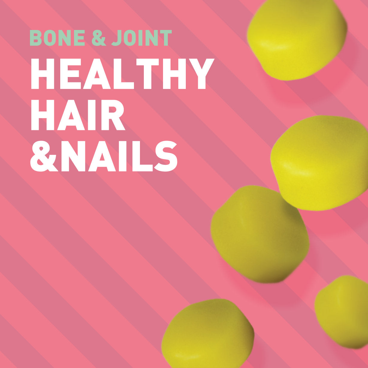 Marine collagen gummies help support healthy skin, hair and nails