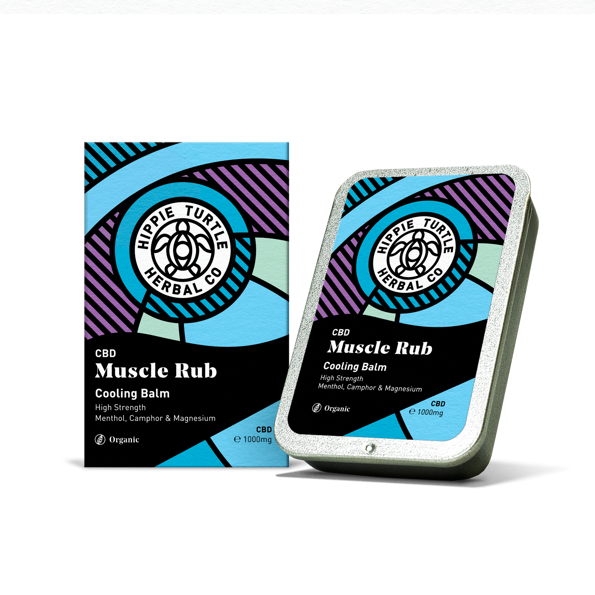 Cooling high strength CBD muscle rub balm for pain relief and muscle recovery. With magnesium, arnica, menthol & camphor.