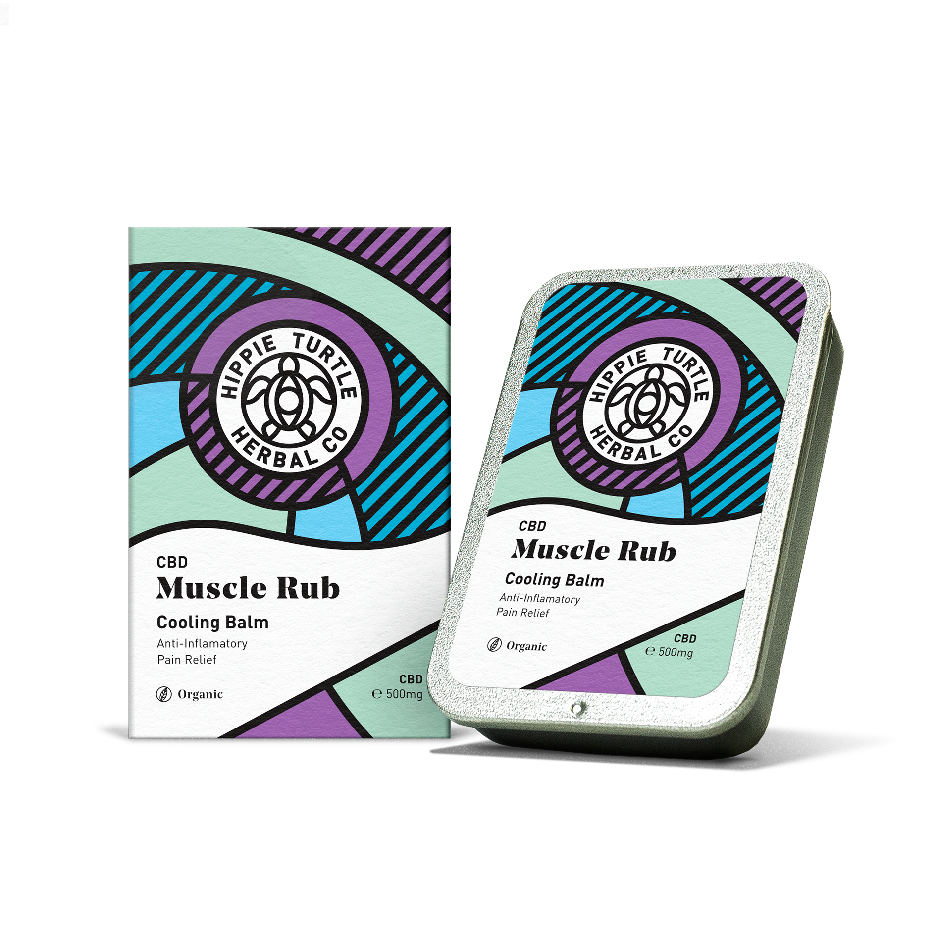 Cooling CBD muscle rub balm for pain relief and muscle recovery